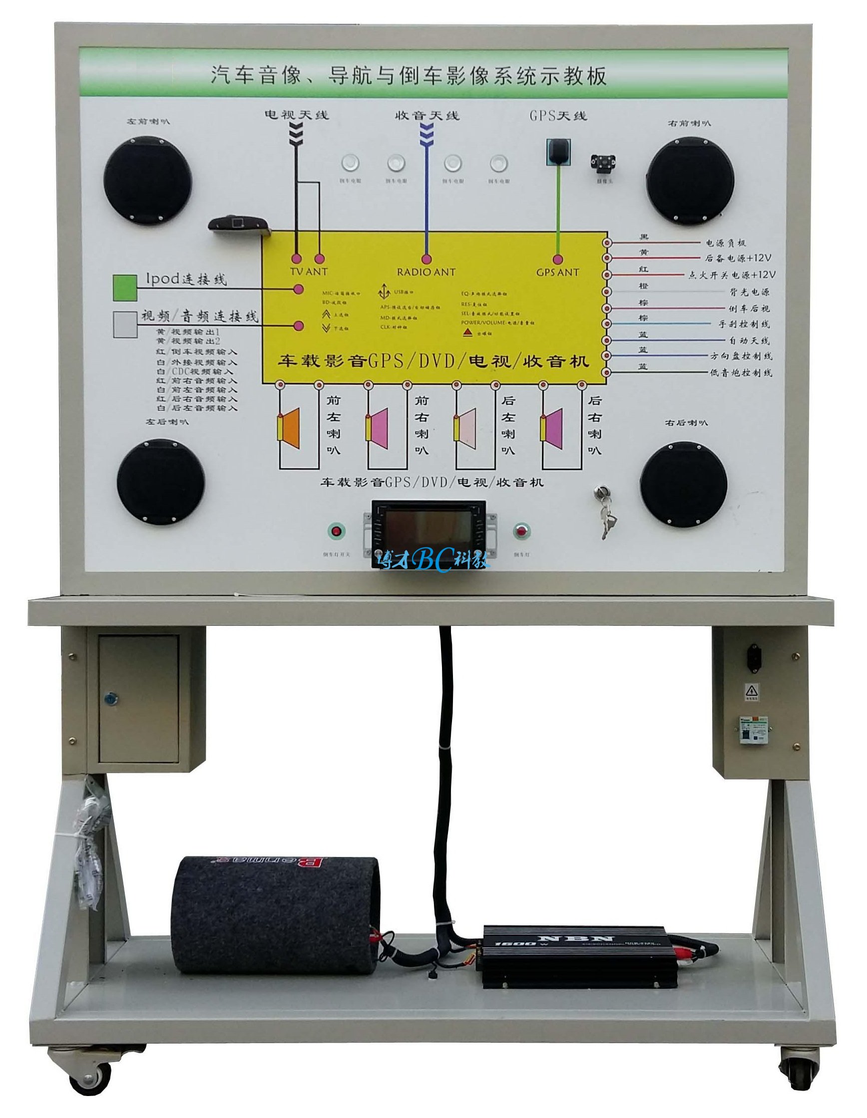 汽车音像导航倒车影像系统示教板